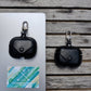 Personalised Black Apple Airpod Pro Case, Protective Case Cover, Engraved and Handmade PU Leather, Customised AirPod Case